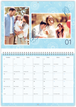 Nástenný plánovací fotokalendar - Púpava