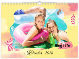 Fotokalendár exkluzív nástenný mesačný na šírku - Leto abstract 