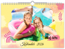 Fotokalendář nástěnný na šířku - Léto abstract