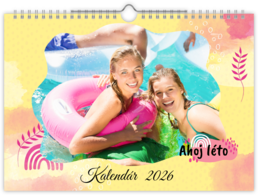 Fotokalendár nástenný mesačný na šírku - Leto abstract 