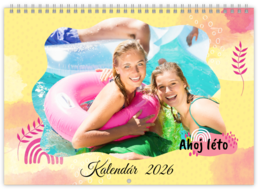 Nástenný plánovací fotokalendar - Leto abstract 
