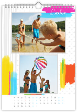 Fotokalendář nástěnný na výšku - Bright Minimalist