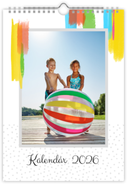 Fotokalendar nástenný mesačný na výšku z fotiek - Bright Minimalist