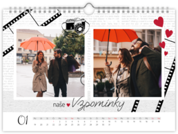 Fotokalendár nástenný mesačný na šírku - Photographer 