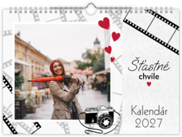 Fotokalendár nástenný mesačný na šírku - Photographer 