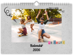 Fotokalendár nástenný mesačný na šírku - Teenagers 