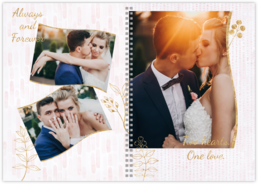 Fotolibro Perfetto: Rilegatura a Spirale - Wedding Pink