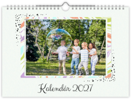 Fotokalendár nástenný mesačný na šírku - Color Mosaik