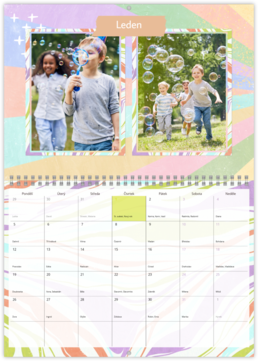 Nástenný plánovací fotokalendar - Color Mosaik 