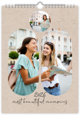 Fotokalendar nástenný mesačný na výšku z fotiek - Elegancia