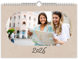 Fotokalendár nástenný mesačný na šírku - Elegancia