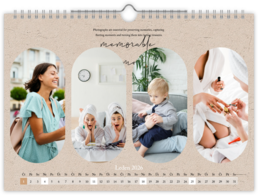 Fotokalendár nástenný mesačný na šírku - Elegancia