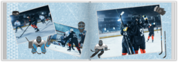 Fotolibro orizzontale con copertina rigida e carta di qualità - Hockey