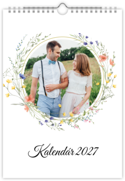 Fotokalendar nástenný mesačný na výšku z fotiek - Minimalist meadow 