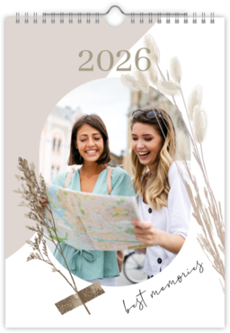 Fotokalendar nástenný mesačný na výšku z fotiek - Dry Flowers