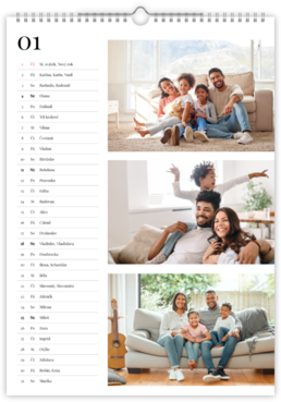 Fotokalendář exklusiv na výšku - Family Home