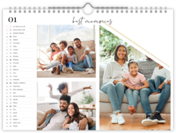 Fotokalendár nástenný mesačný na šírku - Family Home 