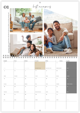 Nástenný plánovací fotokalendar - Family Home