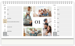 Stolní fotokalendář s vlastními jmény - Family Home