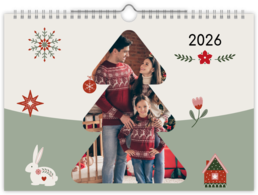 Fotokalendár nástenný mesačný na šírku - Vianoce