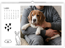 Fotokalendář exklusiv na šířku - Dog