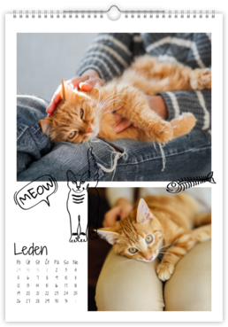 Fotokalendář exklusiv na výšku - Cat 