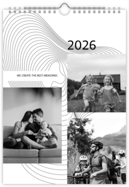 Fotokalendar nástenný mesačný na výšku z fotiek - Letokruhy 