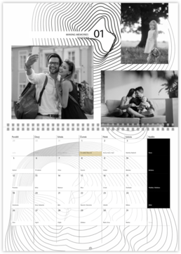 Nástenný plánovací fotokalendar - Letokruhy 