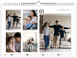 Fotokalendár nástenný mesačný na šírku - To sme my