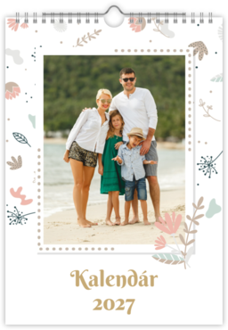Fotokalendar nástenný mesačný na výšku z fotiek - Plants Ornament 