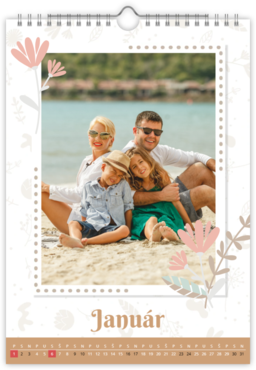 Fotokalendar nástenný mesačný na výšku z fotiek - Plants Ornament 