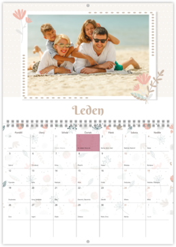 Nástenný plánovací fotokalendar - Plants Ornament