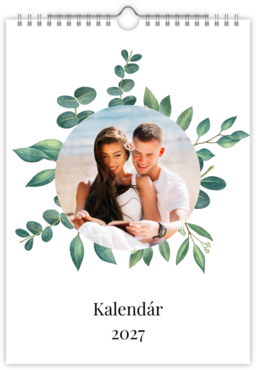 Fotokalendar nástenný mesačný na výšku z fotiek - Eukalyptové listy 