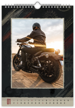 Fotokalendar nástenný mesačný na výšku z fotiek - Driver
