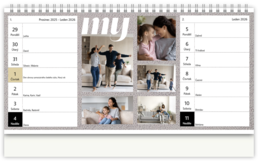 Stolní fotokalendář s vlastními jmény - To sme my