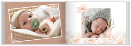 Fotokniha na šírku s pevnou väzbou a kvalitným papierom - Baby Flower