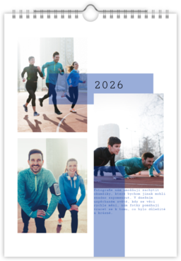 Fotokalendar nástenný mesačný na výšku z fotiek - Kompozícia
