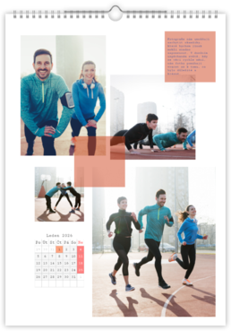 Fotokalendář exklusiv na výšku - Kompozice