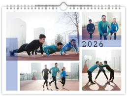 Fotokalendár nástenný mesačný na šírku - Kompozícia