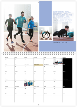 Nástenný plánovací fotokalendar - Kompozícia