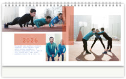 Stolní fotokalendář s vlastními jmény - Kompozícia