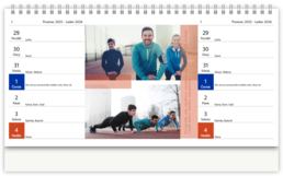 Stolní fotokalendář s vlastními jmény - Kompozícia