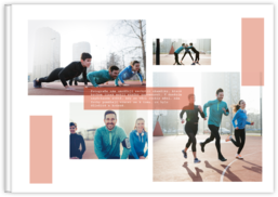 Fotokniha na šírku s pevnou väzbou a kvalitným papierom - Kompozícia