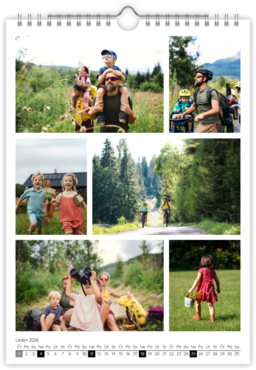 Fotokalendar nástenný mesačný na výšku z fotiek - Headline