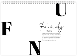 Nástenný plánovací fotokalendar - Headline