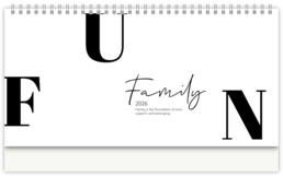 Stolní fotokalendář s vlastními jmény - Headline