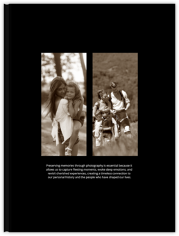 Fotokniha s pevnou väzbou - originálny darček! - Minimalist Dark