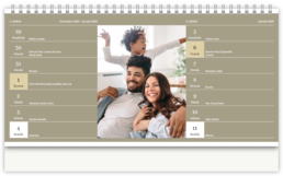 Stolní fotokalendář s vlastními jmény - Náš rok