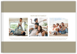 Fotokniha na šírku s pevnou väzbou a kvalitným papierom - Náš rok