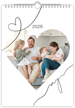 Fotokalendar nástenný mesačný na výšku z fotiek - Najlepšie chvíle